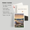 Maine, Lake Sunrise Scene (52 Playing Cards, Poker Size Card