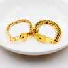 Tobestu Square and Heart Lock Bangle Bracelet with Key Matching