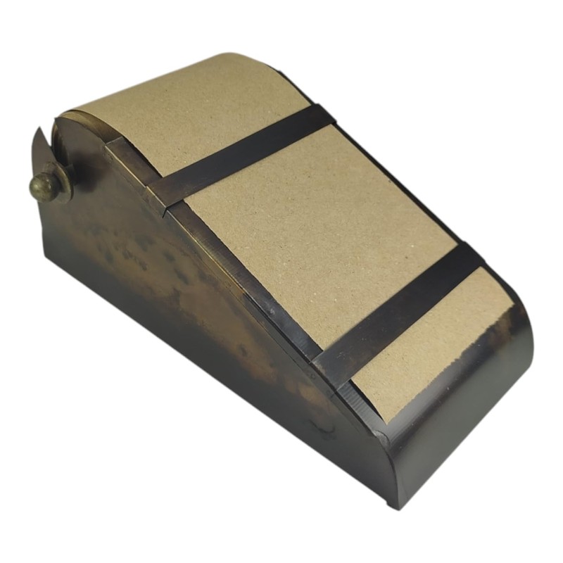 FTWDesign Retro Notizrollenhalter aus Metall - 15m Notizblock mit Ersatzrolle