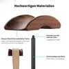Jichenfang Headphone Stand with 6 cm Wide Headrest Walnut Headset