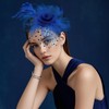 Fascinators for Women,Women Accessories,Royal Blue Fascinator for Women Tea Party