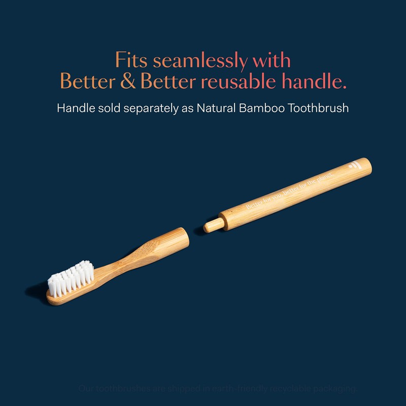 Better & Better Natural Bamboo Toothbrush | Soft Bristles |
