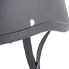 Motorcycle Low Profile Half Face Helmet Skull Cap Matte Black