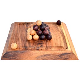 Knobelholz Pharaoh Board Last Ball Xlarge Pylos Game Board Extra Large Strategy Game Made of Natural Wood, Thinking Game for 2 People Children's Game Board Game