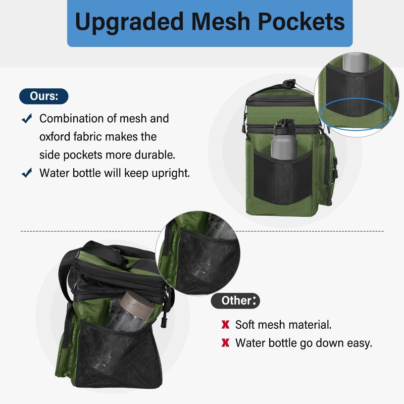 Lunch Box Cooler Bag - Insulated Tactical Lunchbox for Men