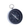 Pocket Compass Silver Portable Mini Compass Outdoor Compass for Camping