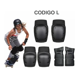 HEKE3643730 6 Pcs Coderas De Rodilla Con Protector De Muñeca Ajustable