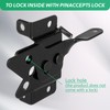Wmebee 5-1/2" Mini Self-Locking Gate Latch for Wooden Fence,(Door Gap