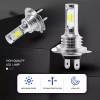 AUIMSOCO H7 2X LED Headlights High Low Bulbs Fanless Plug