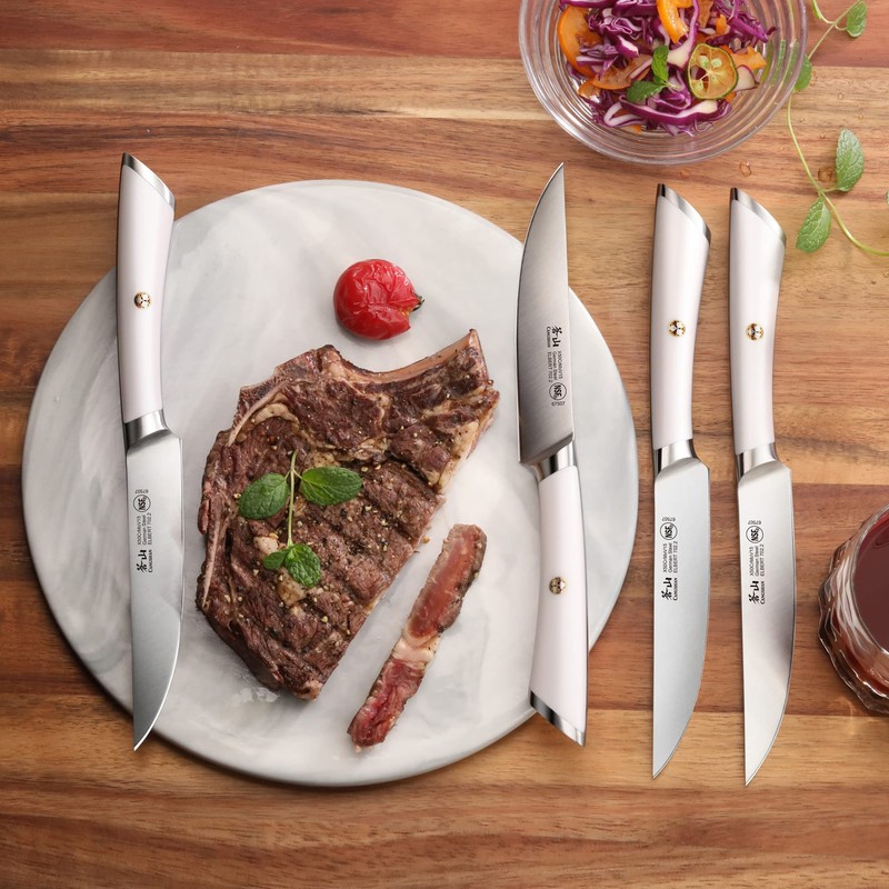 Cangshan ELBERT Series German Steel Forged 4-Piece Fine-Edge Steak Knife