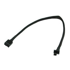 okgear 12" PWM 4 pin Extension Cable with Black Sleeving # FC44PWM-12BKS