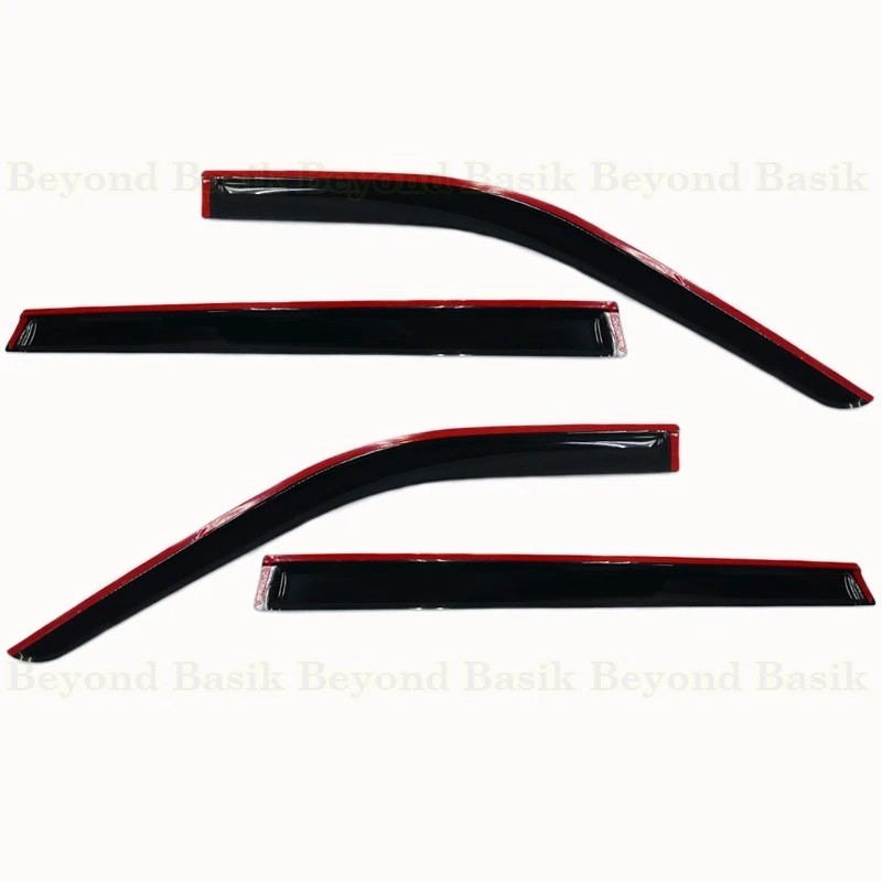 Torox For 2020-25 Toyota Highlander 4PC SMOKE Door Vent Visors