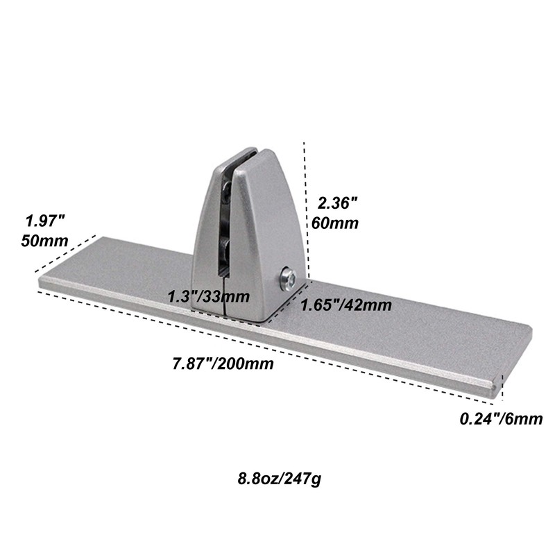 None Brand Sneeze Guard Support Clamp with Steady Freestanding Stand Base