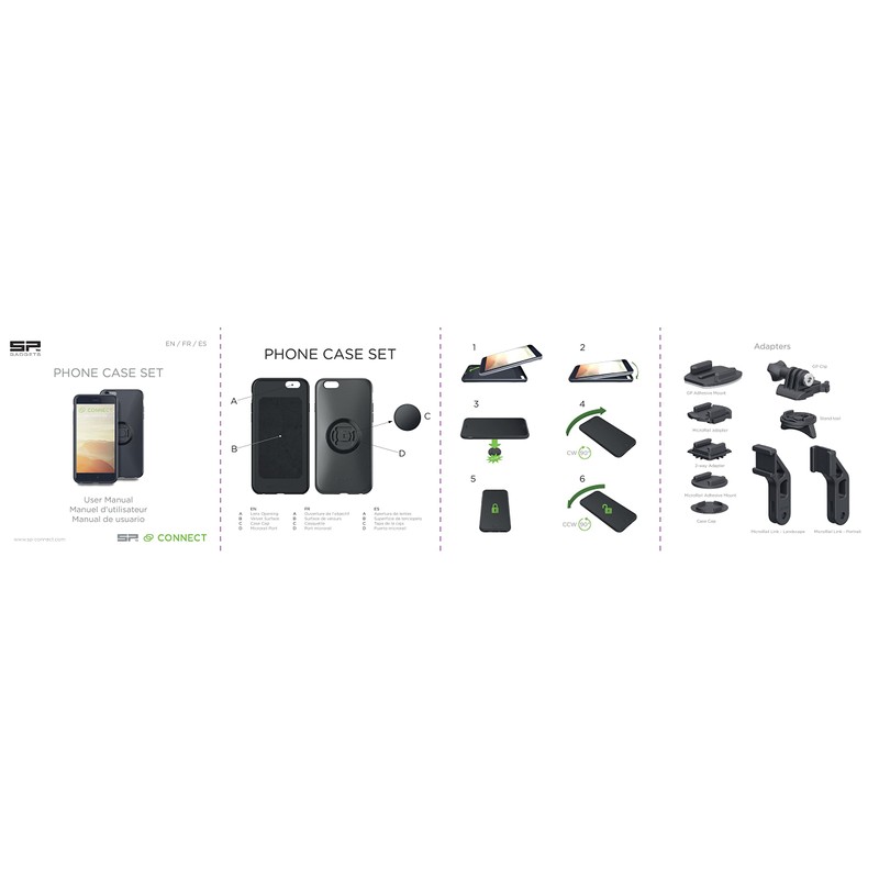 SP Connect Moto Bundle Mount, Black