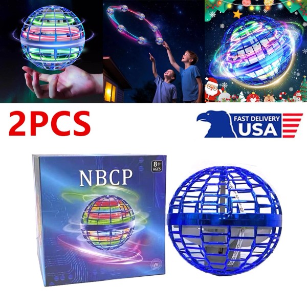 2PCS Flying Orb Ball Boomerang Fly Nebula Spinner Toys Soaring