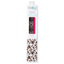 Swig Life Reusable Straws Hayride + Hot Pink Tall Straw Set & Cleaning Brush, Each Straw is 10.25 inch Long (Fits Swig Life 20oz Tumblers, 22oz Tumblers, and 32oz Tumblers)
