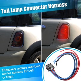 63217361305 Rear Light Wiring Harness Repair Kit Compatible with Mini F55 F56 F57 6-Pin Harness Tail Light Wire Plug