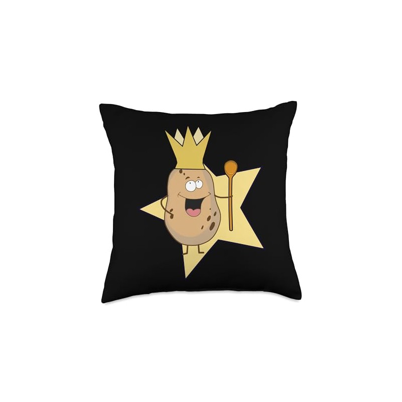 Potatoes Potato Vegetable Kitchen Chefs Chef Kings Throw Pillow