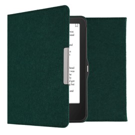 kwmobile Case Compatible with Tolino Vision 1/2 / 3/4 HD - Felt Fabric eReader Protective Cover Case - Petrol