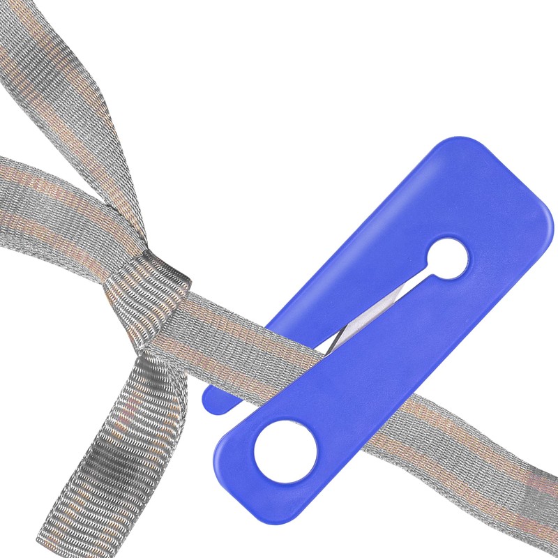Angzhili 2 Packs Seat Belt Cutter,Emergency Lifesaving Tool (Blue)