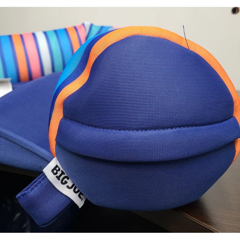 Big Joe Pool Noodle Sling Chair With Drink Multicolor Strip