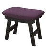 Foot Stools Ottoman, Small Soft Footrest Ottoman with Wood Legs,
