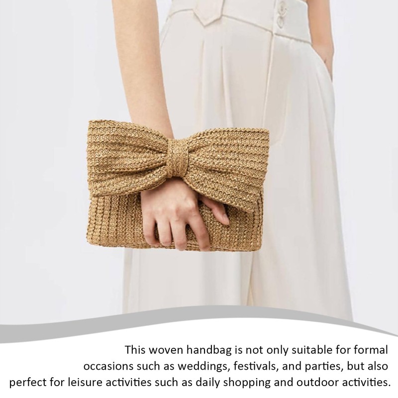 EHDWXVZM 1 Women Clutch Bag 1 Pendant Summer Bowknot Handbag