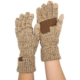 Auline Collection C.C Unisex Cable Knit Winter Warm Anti-Slip Touchscreen Texting Gloves - G800, Universal Fit, Touchscreen Compatible, Anti-Slip Design - Color: #11 Red Burgundy