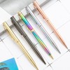 Gullor 5 Pieces Retractable Ballpoint Pen, Metal Pens for Gift,