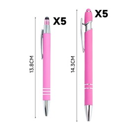 10 Pcs Press Ballpoint Pens, Touch Screen Pens, Multifunctional Pens, Metal Pens, Writing Tools, Study and Office Supplies