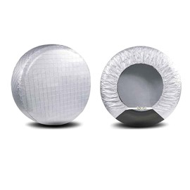 Amfor Tire Covers Set of 2, Waterproof Anti-UV Sun Snow Rain Tire Covers for Trailers, RV, Camper, SUV, Truck, Fit 30-32 inches Tire Diameter