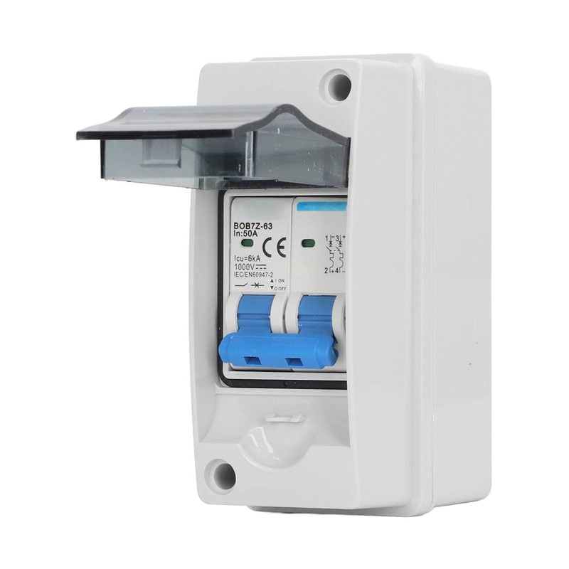 DC Miniature Circuit Breaker, 1000V DC Disconnect Switch with Transparent