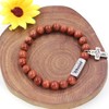 Oneress Golden Sandstone Beads Bracelet Real Mustard Seed Faith Bracelet