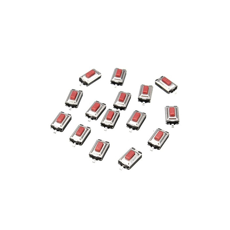 Bluelover Push Button Micro Switch, 15Pcs 3x6x2.5MM SMD SMT Tactile