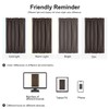 PiccoCasa Blackout French Door Curtain Panel - Blackout Door Curtain