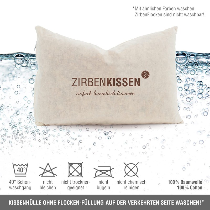 ZirbenFamilie Natural Decorative Cushion 30 x 20 cm • Decorative