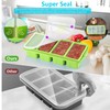 Ztomine Silicone Freezer Tray With Lid - Silicone Freezer Food