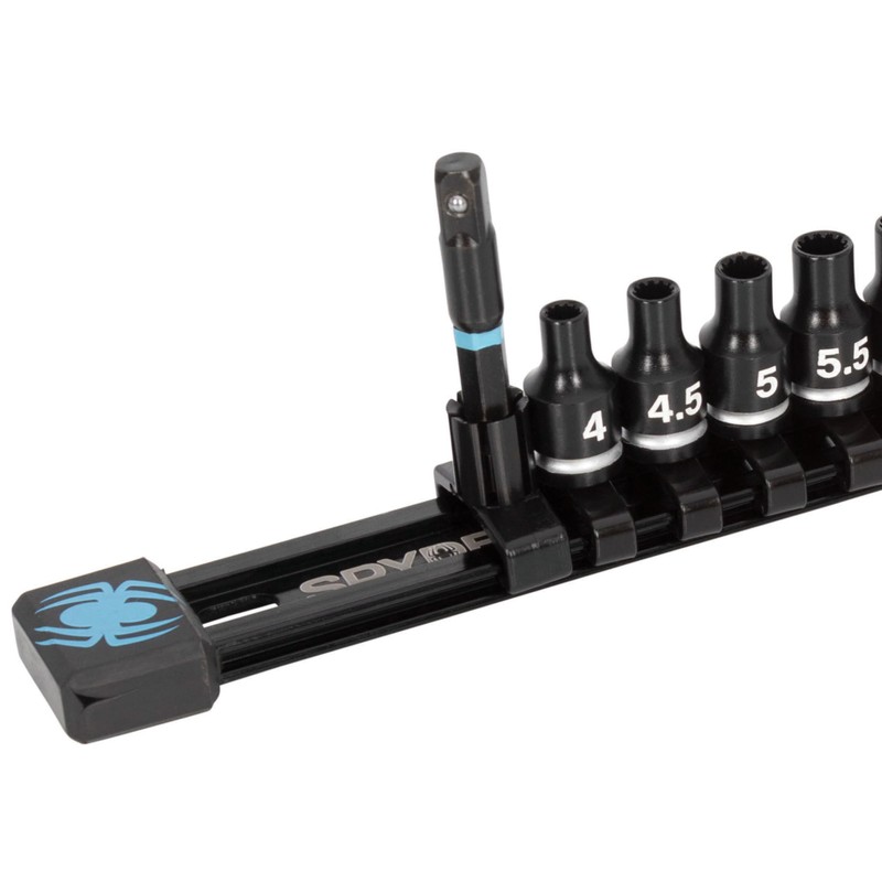 Spyder 15-Piece 1/4-inch Spline Drive Metric Shallow Impact Socket Set