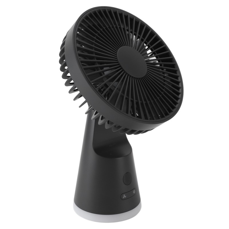 Desktop Fan Portable 5 Speed Power Display Quiet USB Rechargeable