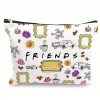 GLLifeStyles.com Friends Themed Makeup Cosmetic Bag, Great For Pens, Pencils,
