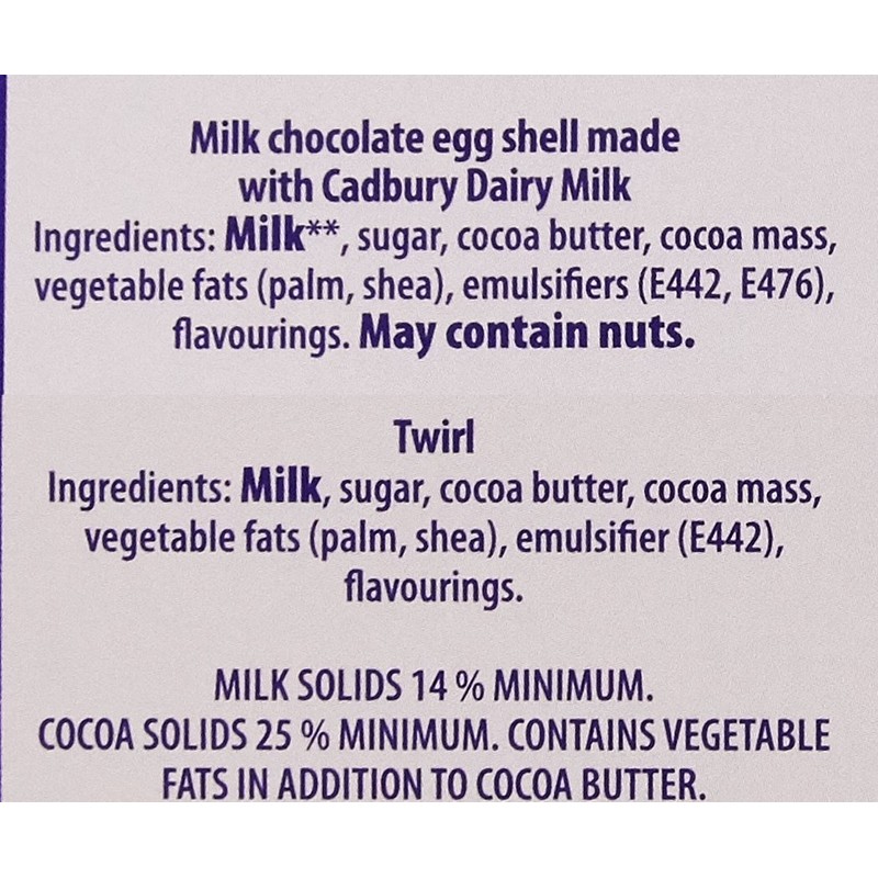 Cadbury Twirl Large Egg 262g
