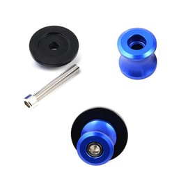 Swing Arm Spool, 2PCS 6/8/10mm Motorcycle CNC Rear Stand Swing Arm Spool Sliders Stand Swingarm Bobbins(8mm Blue)
