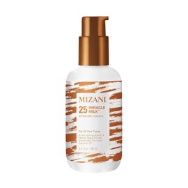 Mizani 25 Benefit Miracle Milk - Leave in Conditioner for Curly Hair, With Coconut Oil, Curl Detangler Spray, Anti Frizz Heat Protectant, No Drying Alcohols, Paraben-Free
