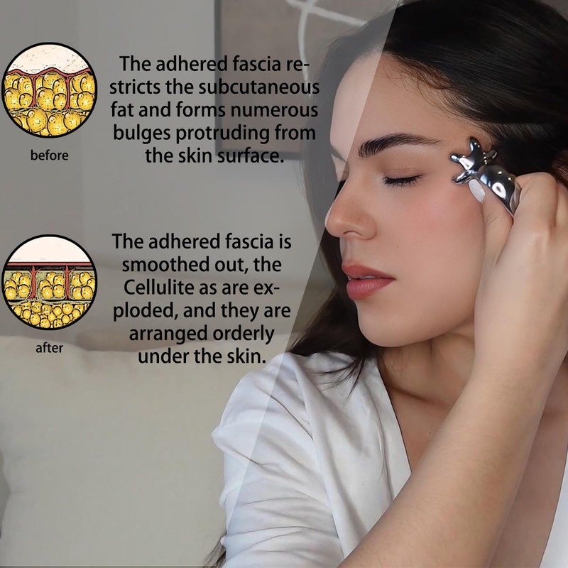 DARKRING Stainless Steel & Engineering Plastic Facial Massage Tool Set