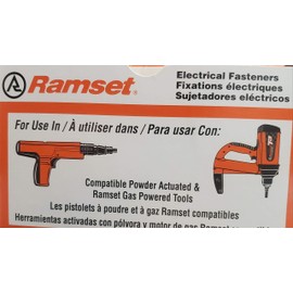 Ramset 3/8" Threaded Rod Hanger w/Premium PowerPoint Pin Box of 100~38TRHSS10