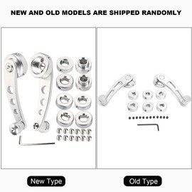 Gorgeri Window Crank, 2Pcs Silver Alloy Window Handle Riser Winder Crank Handle Window Crank Window Crank Handles Universal Window Handle for S10 Window Handle Fit for Car