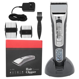 Men Hair Clipper LED Electric Rechargeable Hair Trimmer Clipper for Salon  100‑240V
