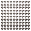 100 Sets Mushroom Rivets Round Head 10mm Electroplating Semicircle Alloy