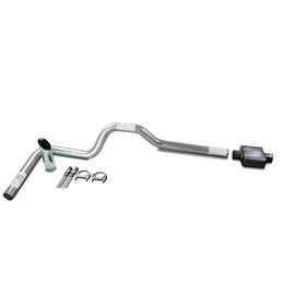 XsvFLO Exhaust Kits - Shopline Single exhaust system 3in AL pipe flowsound 3.Chrome Slash Cut Weld on Tip