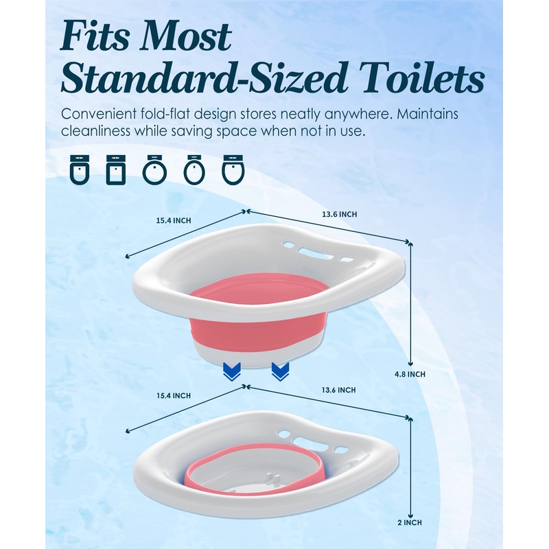 Sitz Bath, Sitz Bath for Toilet Seat, Postpartum Essentials and